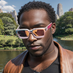 2023新款无框切边太阳镜女款欧美时尚大框墨镜女跨境批发sunglass详情3