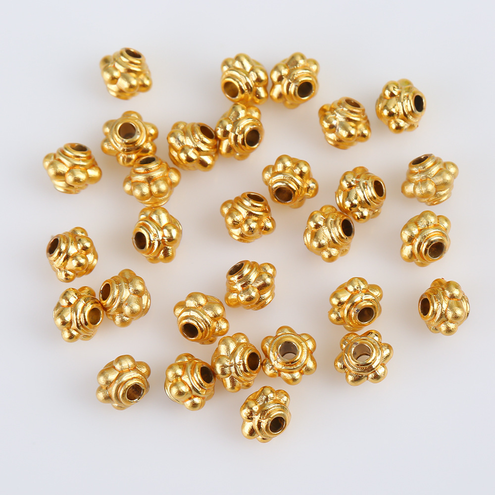 Ancient-style gold beads, dragonfly eyes, sand gold loose beads, diy bracelet accessories, necklaces, beaded and stringing jewelry accessories wholesale pic 5