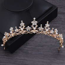 新娘结婚头饰森系绢纱边夹发夹水晶娟纱花朵发饰日韩婚纱礼服配饰详情27