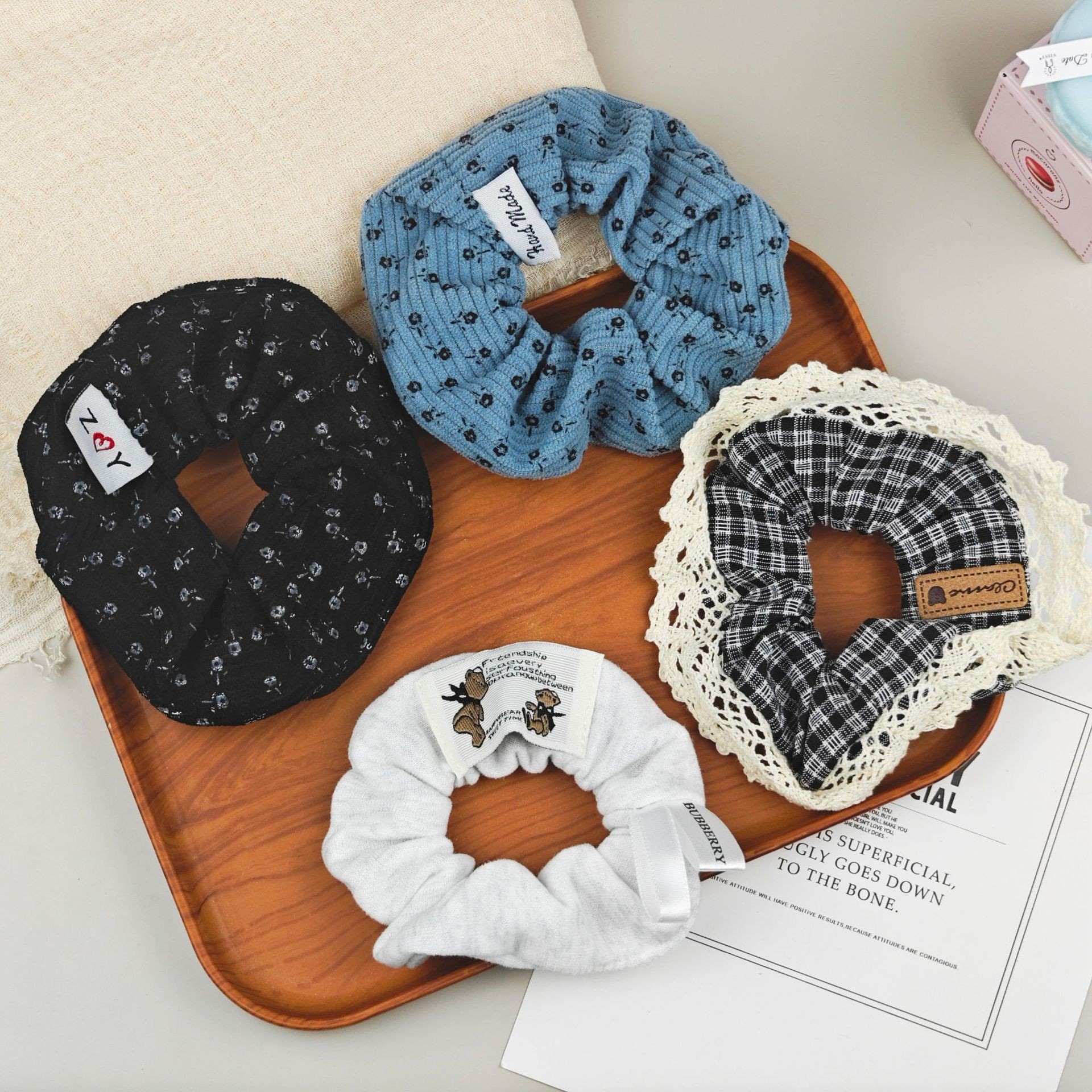 Korean-style large intestine hair band for women, high-end look, high appearance level, ins school style hair band, sweet style, fashionable rubber band hair accessory pic 21