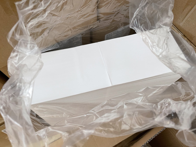 Three-proof thermal paper self-adhesive label 100*100 *150 foldable Epacket electronic waybill printing paper pic 8
