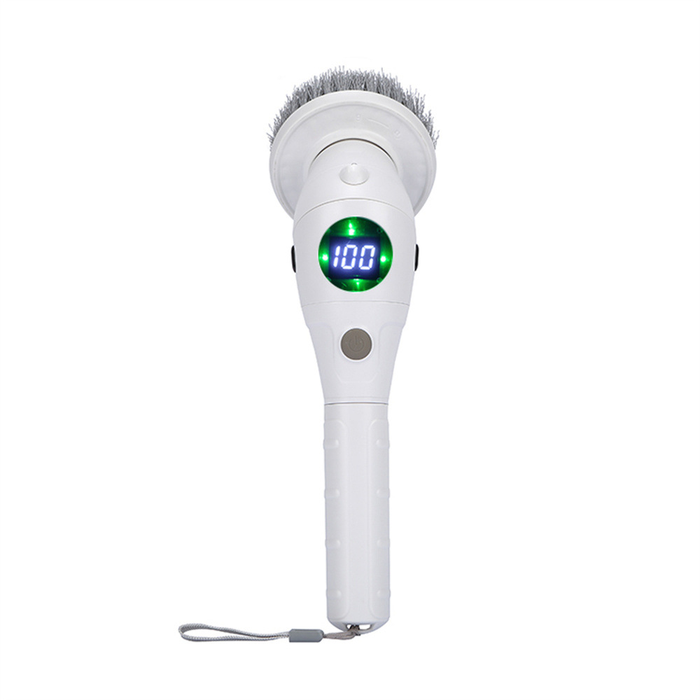 The new electric cleaning brush features an 8-in-1 display screen, three-position rotatable night light, and is a multi-functional waterproof wireless cleaning brush pic 24