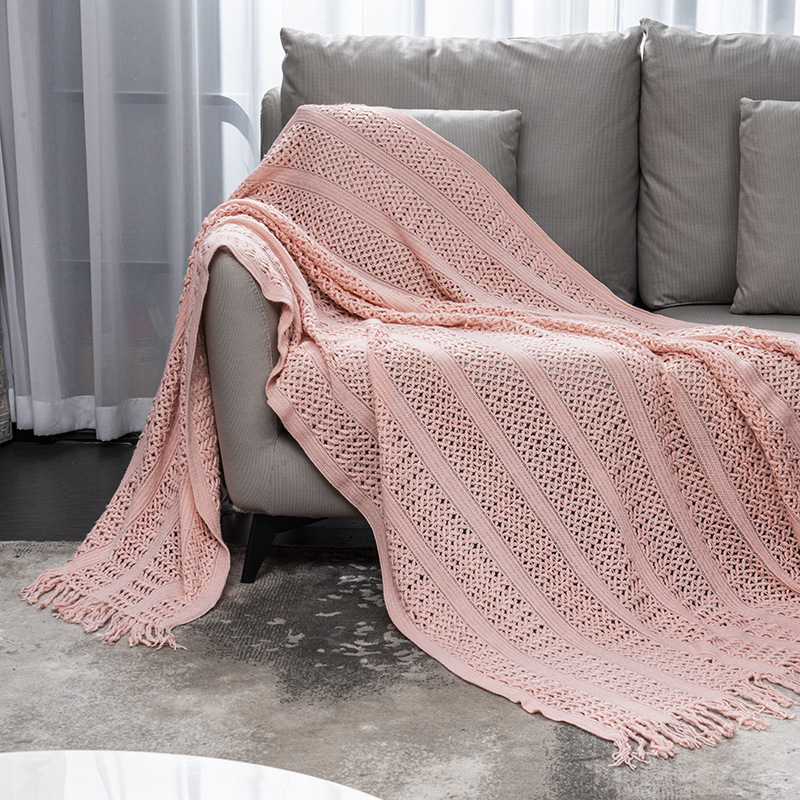 Cross-border blanket, office nap blanket, blanket, summer bed cover, sofa cover blanket, travel woven blanket pic 17