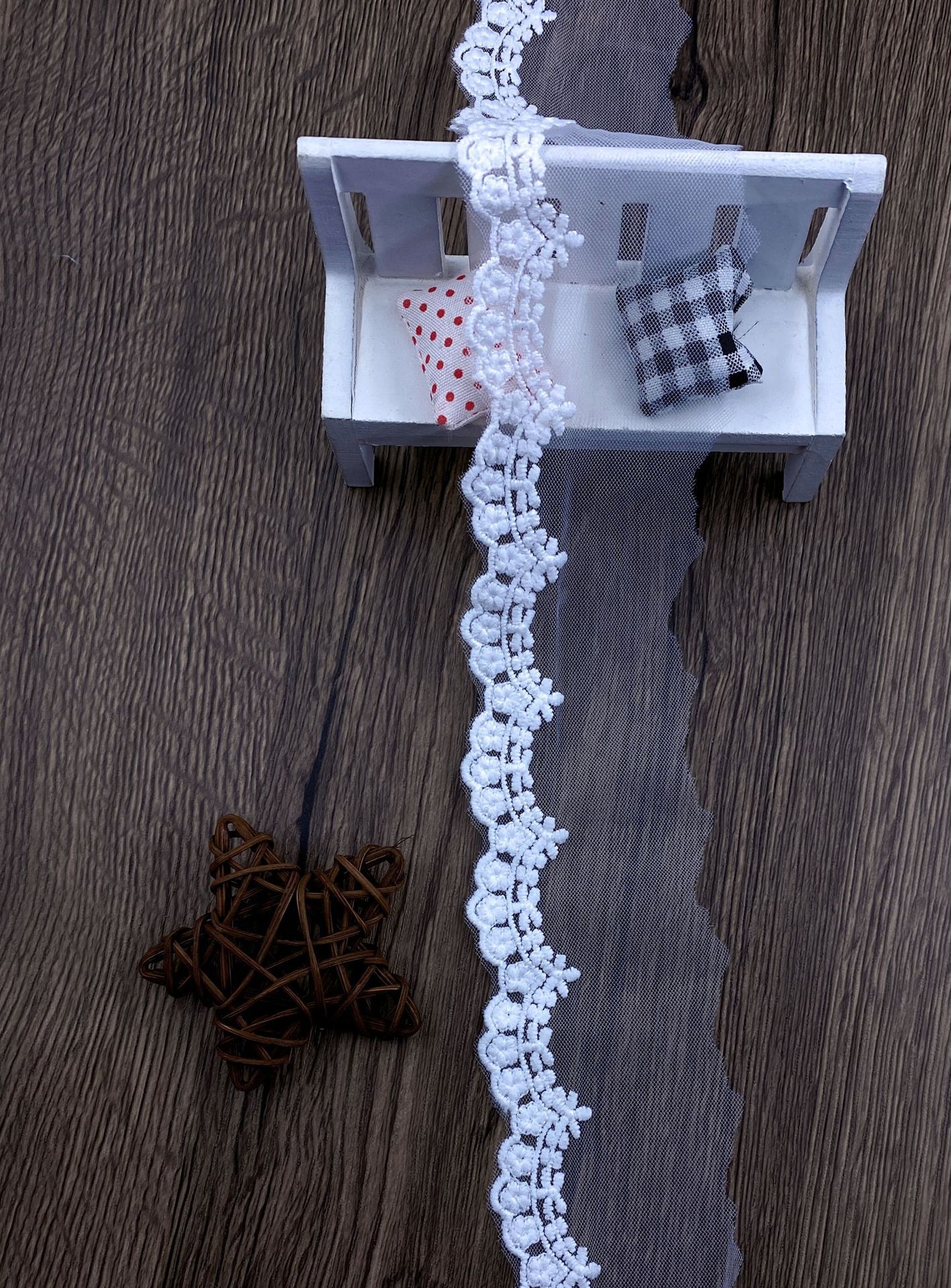 Fashionable clothing, wedding dresses, lace skirts, decorative fabrics, versatile, exquisite, handcrafted DIY lace, water-soluble accessories pic 5