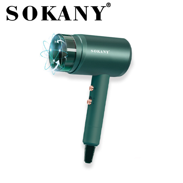 sokany-003 Hair dryer, a green, high-power, popular negative ion hair care, silent hair dryer for home hairdressing pic 3