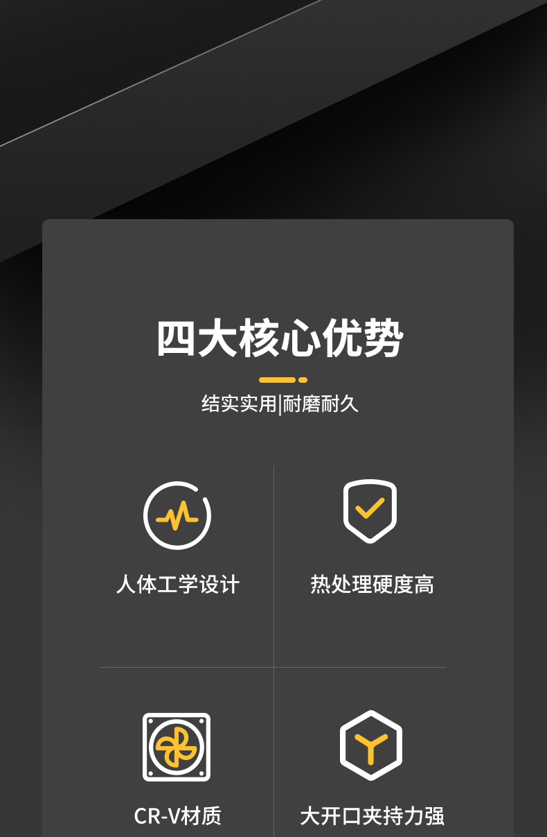 老虎钳多功能钢丝钳精选电工专用五金工具工业级省力钳子钳类工具详情2