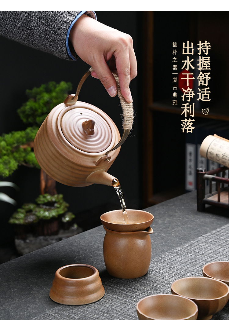 柴烧碳炉煮茶炉一整套茶具古法温茶器围炉煮茶壶南瓜壶中式泡茶杯详情14