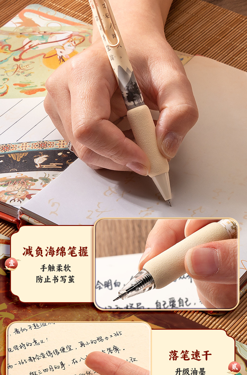 毕业国潮书签儿童版送礼奖励中式手账套装六一同学生日礼物大礼盒详情11