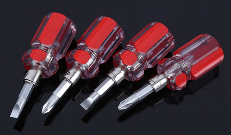 The manufacturer supplies small radish head screwdrivers, cross-head dual-purpose screwdrivers for wholesale at two-yuan stores pic 2