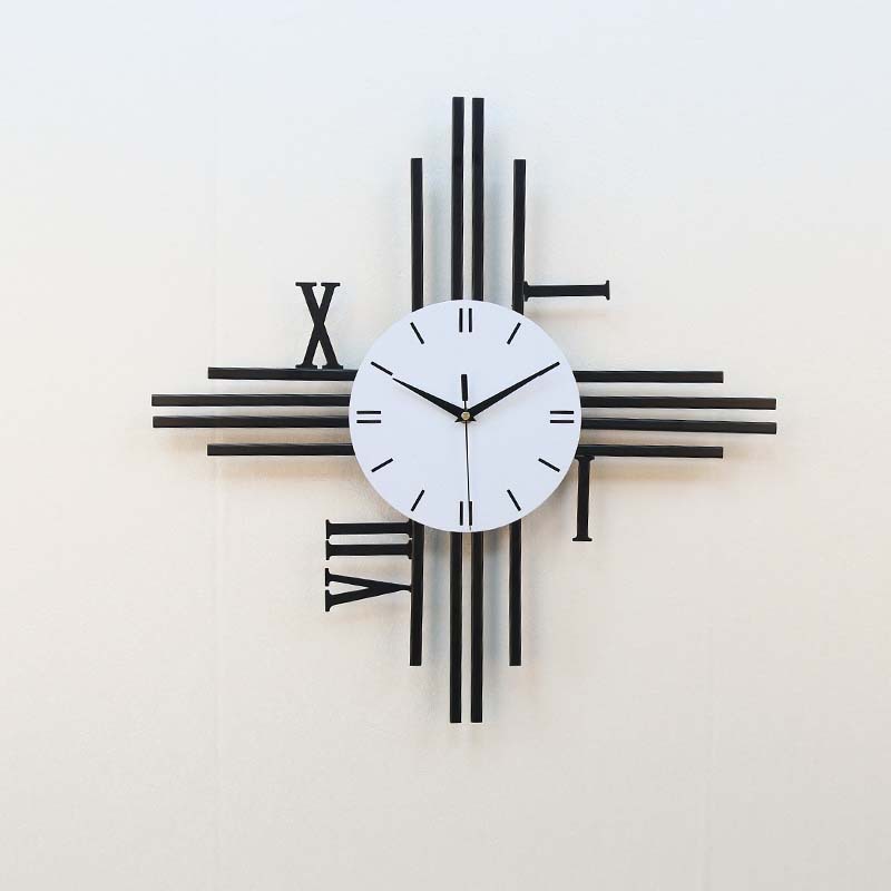 定制北欧菱形钟表挂钟客厅创意静音装饰时钟简约时尚大气欧式挂钟详情1
