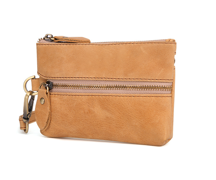 跨境疯马皮钥匙包多功能零钱包复古真皮汽车钥匙包门用车用钥匙包详情38