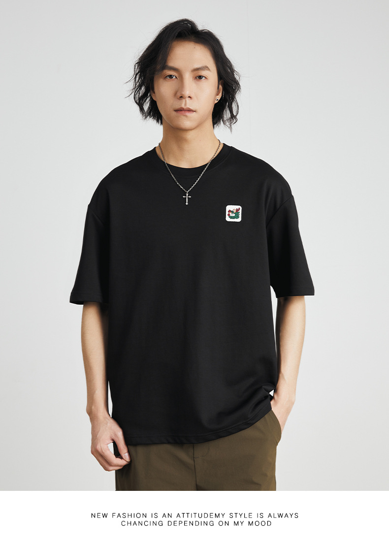 亦止男装龙年刺绣印花印花T恤男短袖夏季新款休闲情侣半袖上衣潮详情22