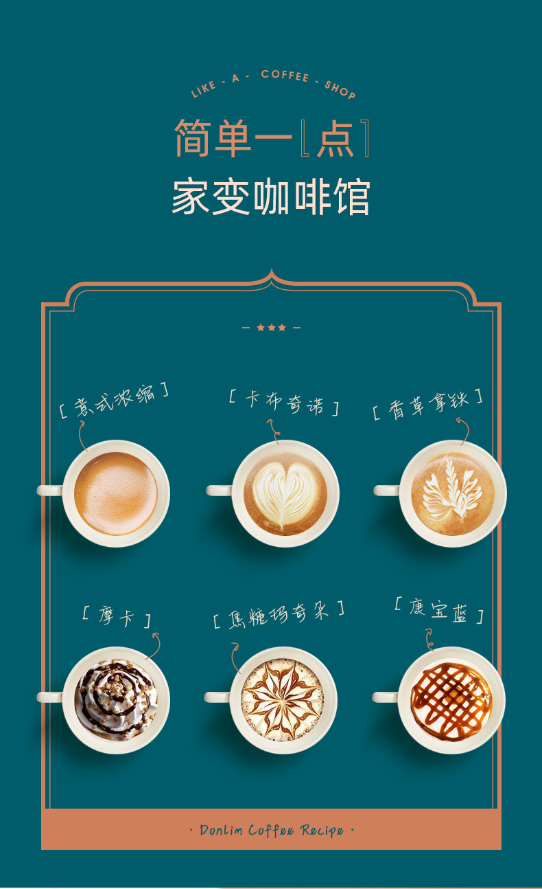 Household small Italian semi-automatic coffee machine, steam-type milk frother, 20-bar coffee machine, cross-border pic 3