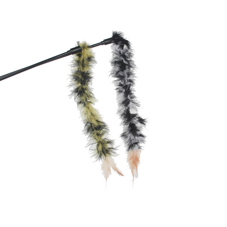 Two-color feather cat toys, wool strips, cat toys, interactive biting, self-entertainment pet products, cross-border bestsellers pic 38