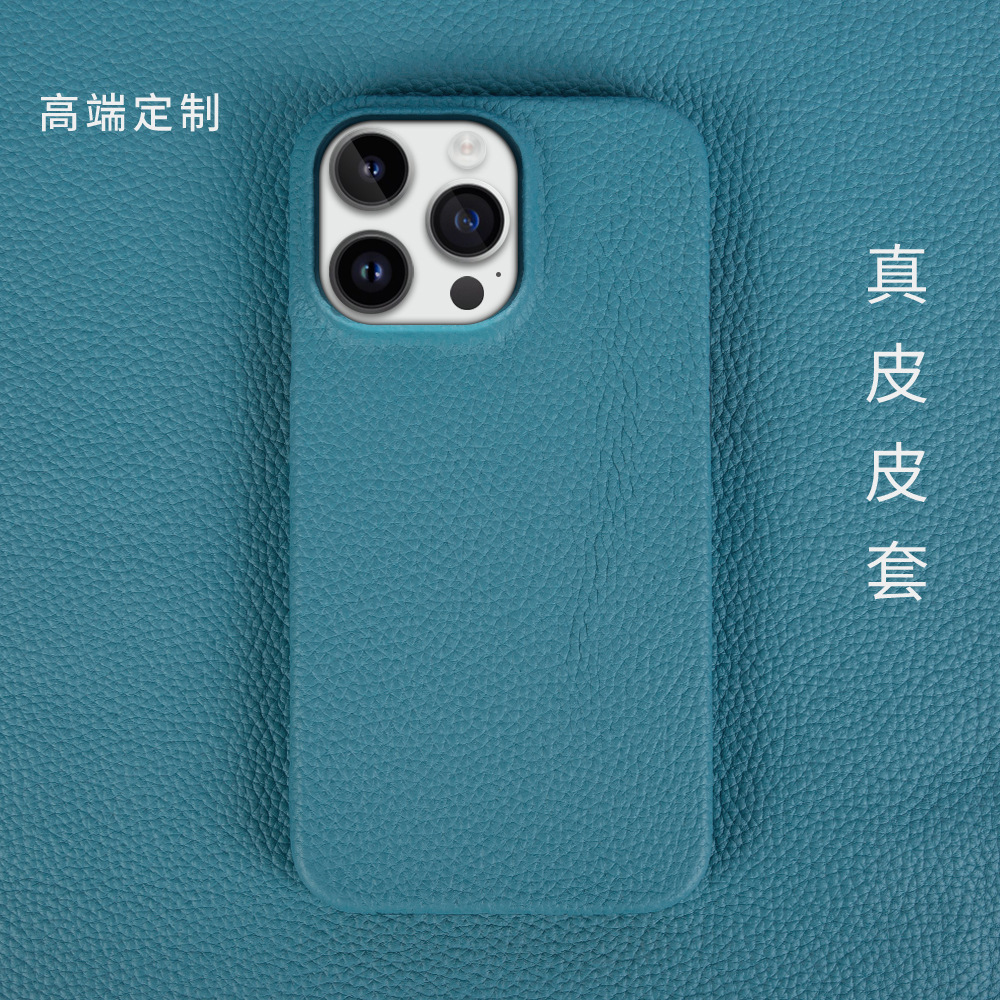 适用苹果13手机壳真皮iPhone 15手机壳12保护套简约16pro苹果壳14详情22