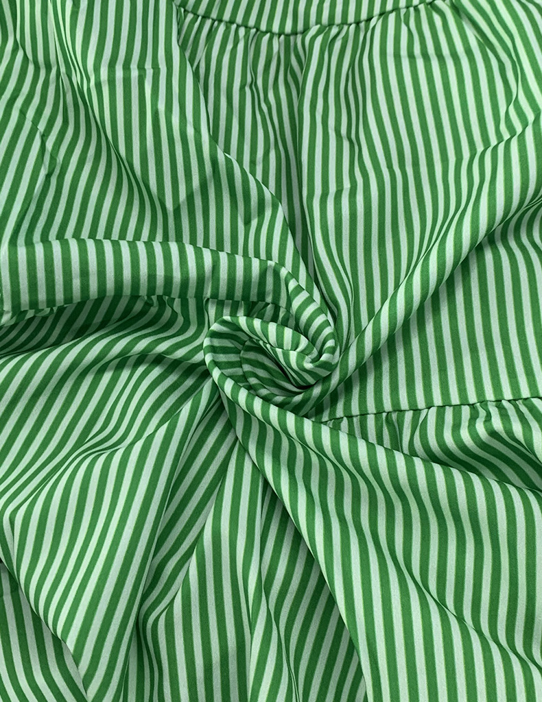 FD492 in stock 2024 Cross-border new Amazon fashion striped short-sleeved loose mid-length dress pic 35