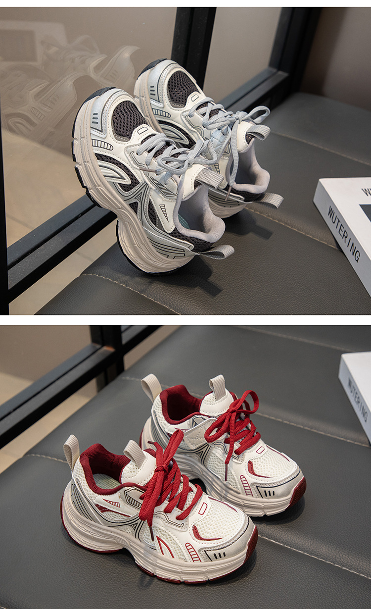 女童时尚老爹鞋2025春秋新款儿童网面轻便运动鞋男童时尚休闲鞋潮详情10