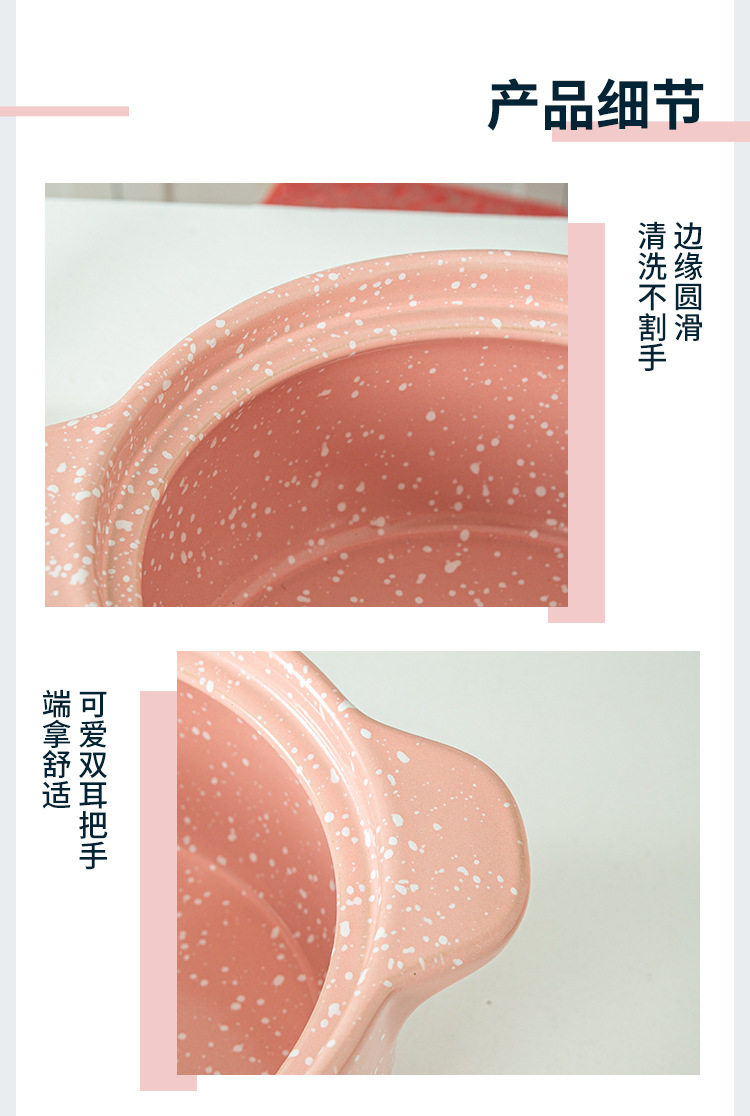 Kawashima House cute style clay pot, soup and stew pot, household open flame gas stove, clay pot, high-temperature resistant ceramic pot, milk pot pic 21