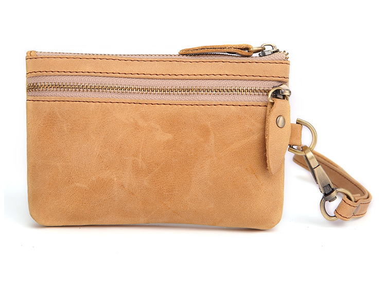 跨境疯马皮钥匙包多功能零钱包复古真皮汽车钥匙包门用车用钥匙包详情40