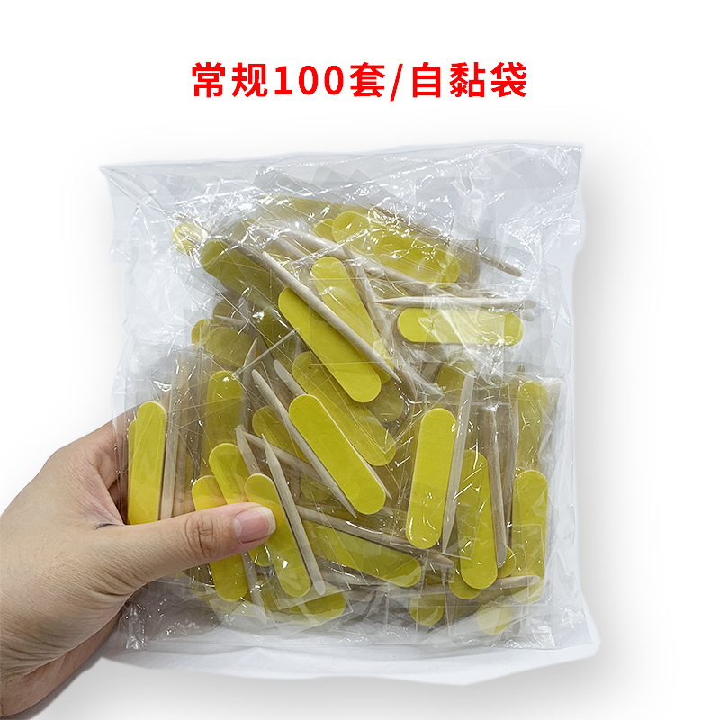 Two-piece portable armor tool set, wooden stick, mini file strip, nail removal tool, colored wood veneer rubbing, shanilak pic 16
