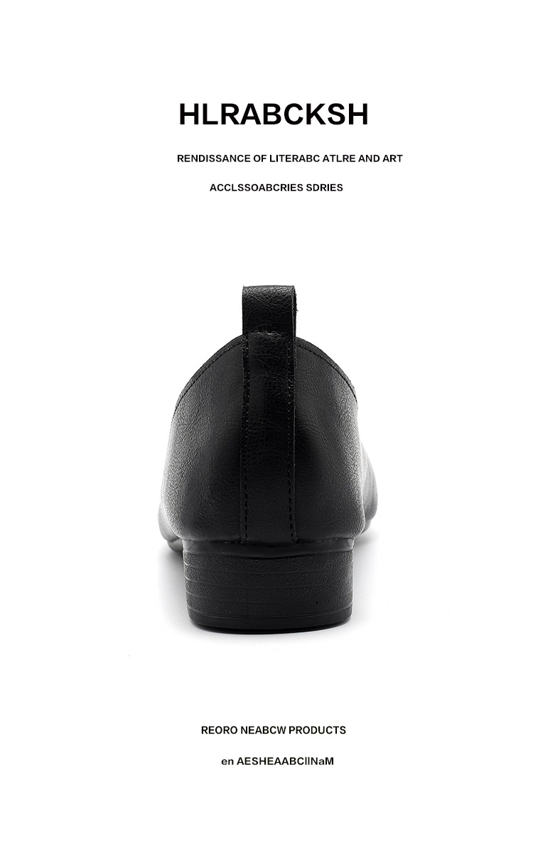 外贸跨境新款小方头浅口女士单鞋软底V口纯色工作鞋117-1#详情8