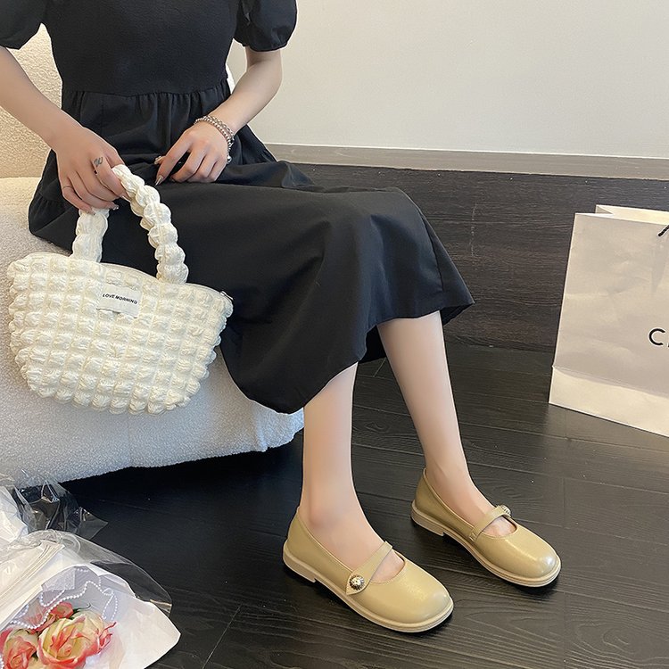 浅口低跟软面小皮鞋女2022年夏季新款学院风休闲舒适女式单鞋批发详情18