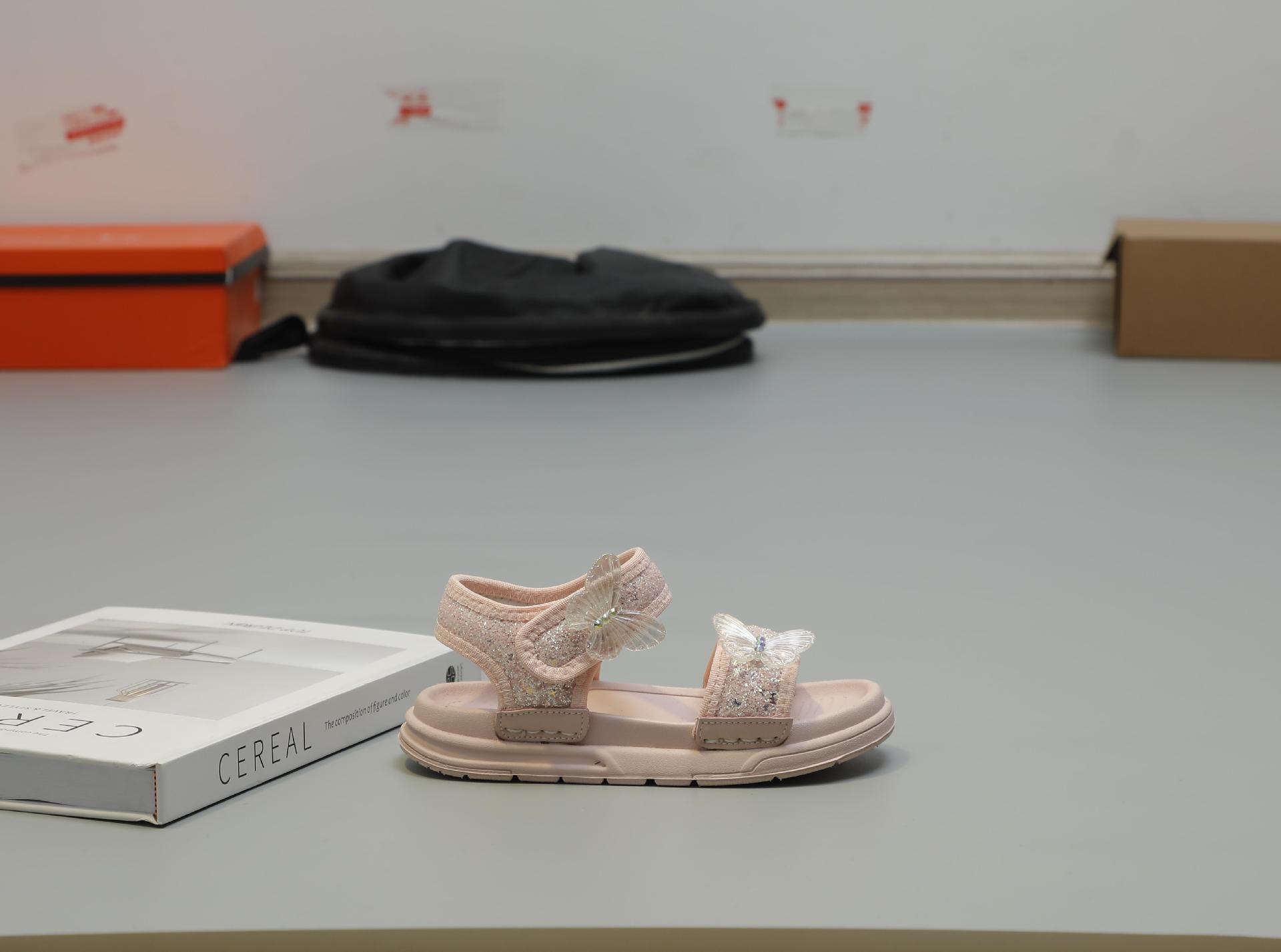 Niñas sandalias verano 2024 nuevo niño zapatos de suela suave niña antideslizante playa zapatos de verano peep toe pic 9