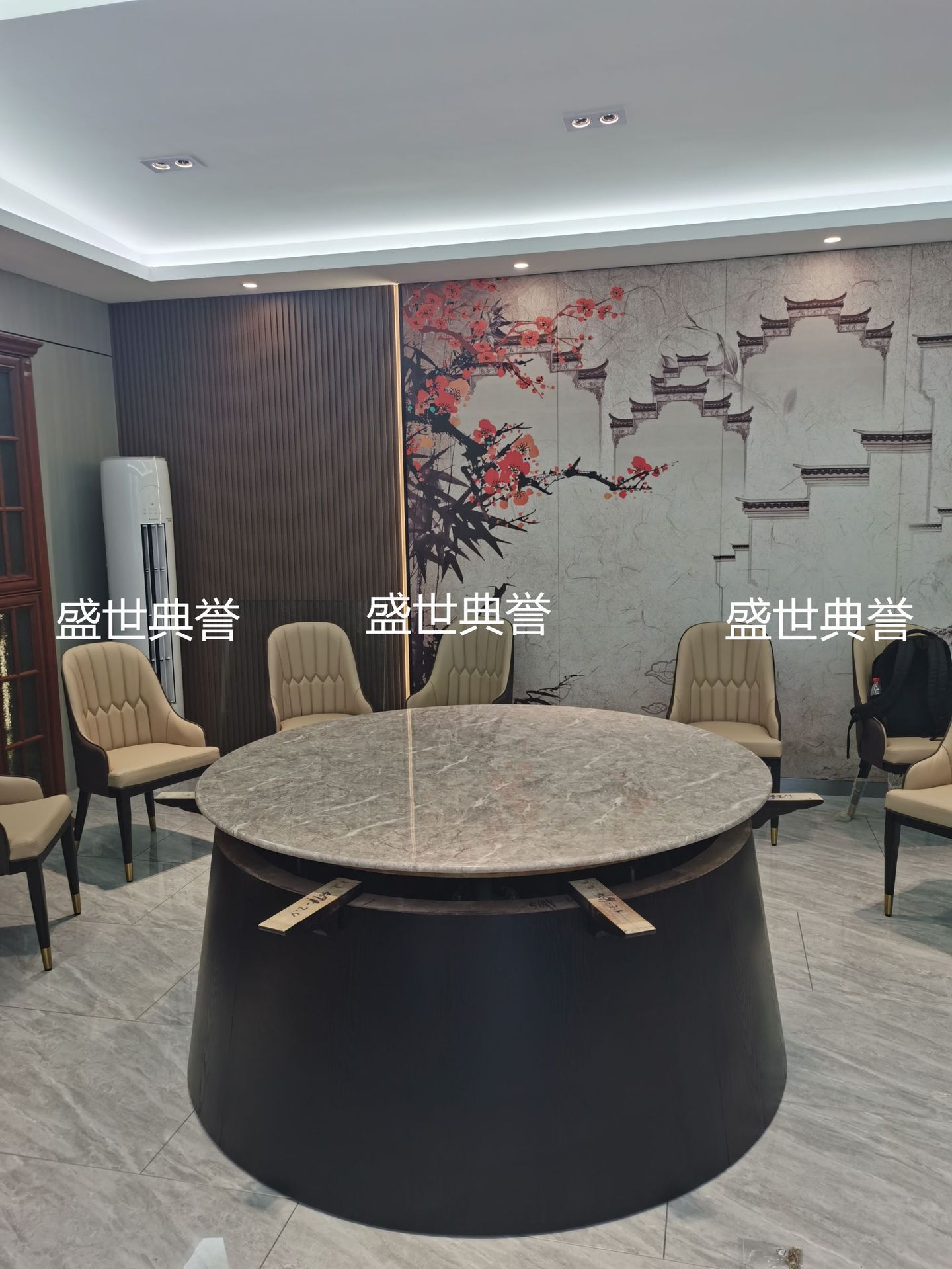 佛山专业生产酒店实木电动餐桌酒楼电动转盘餐桌海鲜餐厅轻奢餐桌详情6