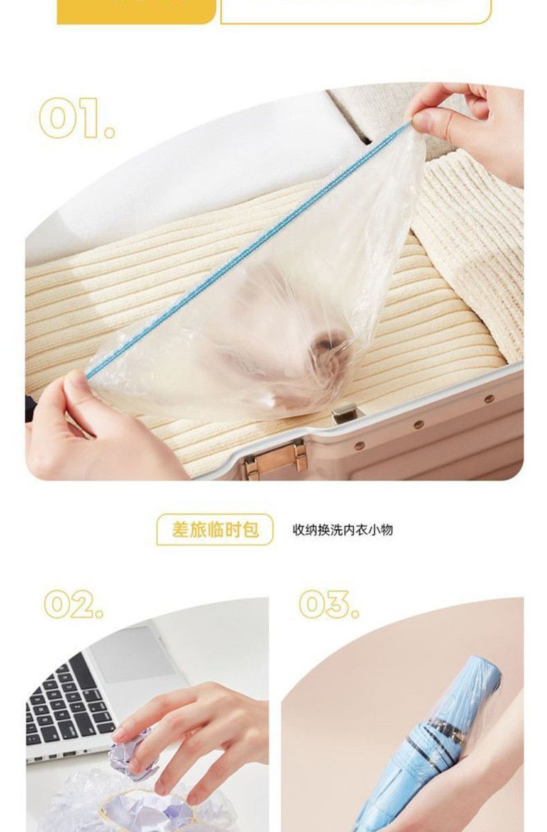 Colorful thickened cling film cover, household disposable PE transparent protective cover, kitchen tear-free dust-proof protective cover wholesale pic 16