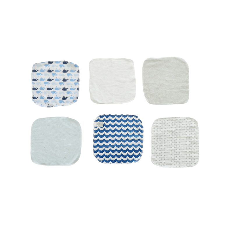 婴幼儿方巾口水巾汗巾超软男女宝款12pcs一包多重花形随机配详情15