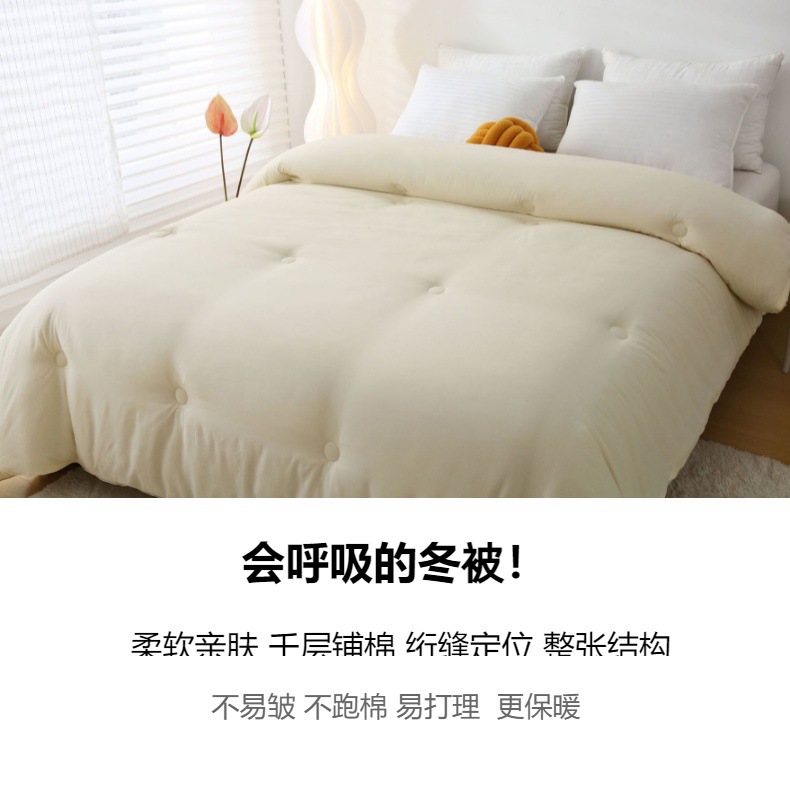 A类原棉大豆纤维被春秋被加厚冬被学生被芯四季棉被空调礼品被子详情6
