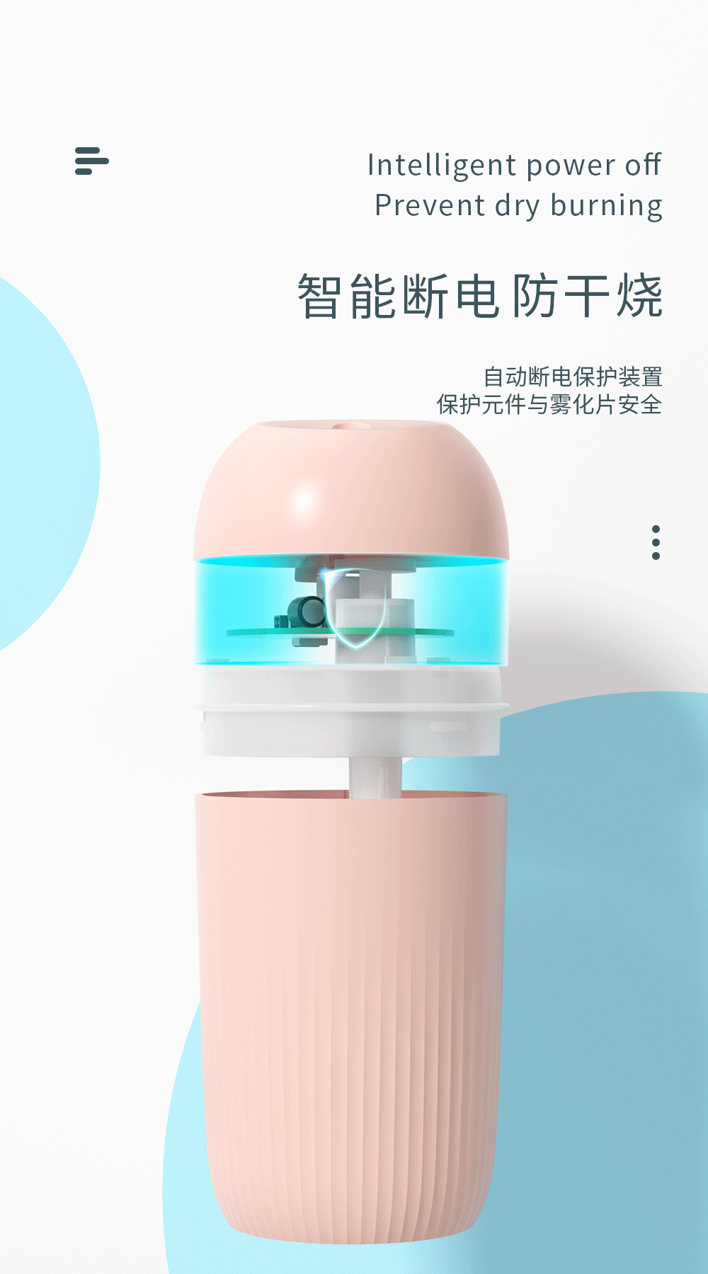 New colorful water drop humidifier USB spray night light silent home mini aromatherapy air humidifier gift pic 24