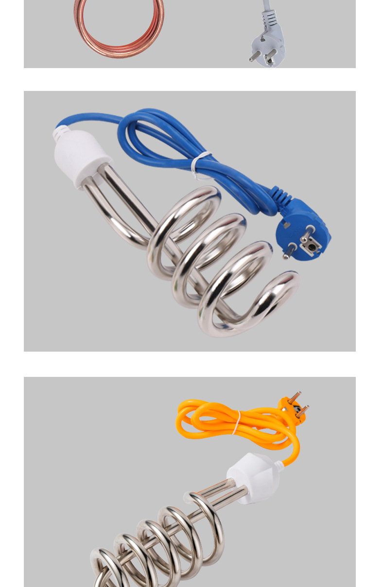 跨境专供2000-3000W热得快外贸加热管出口小功率加热棒整箱批发详情10