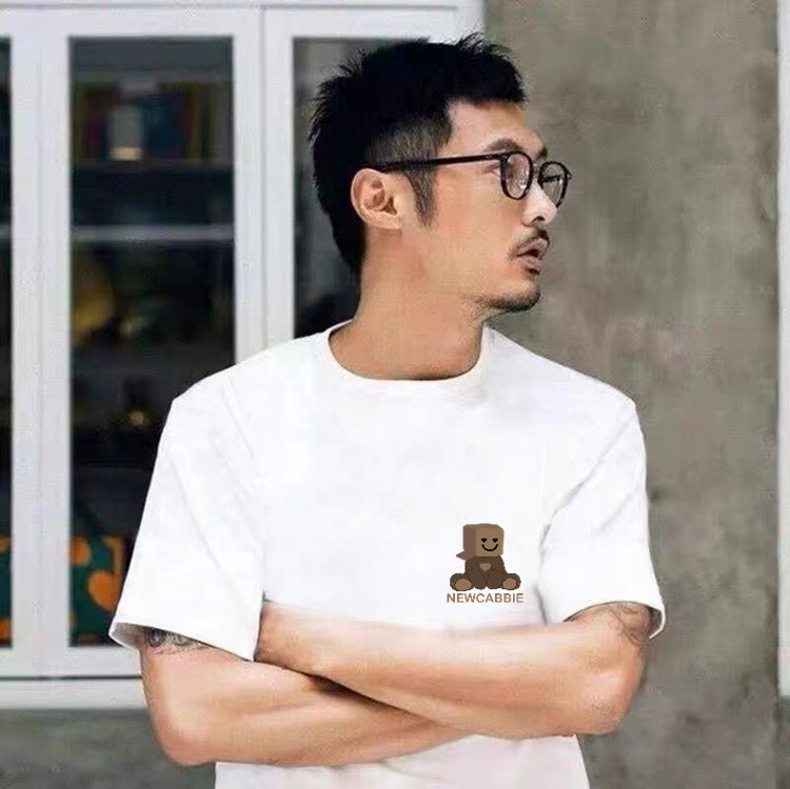 新款夏季男士短袖t恤男学生棉T恤夏装圆领半袖青年打底衫ins潮牌详情25