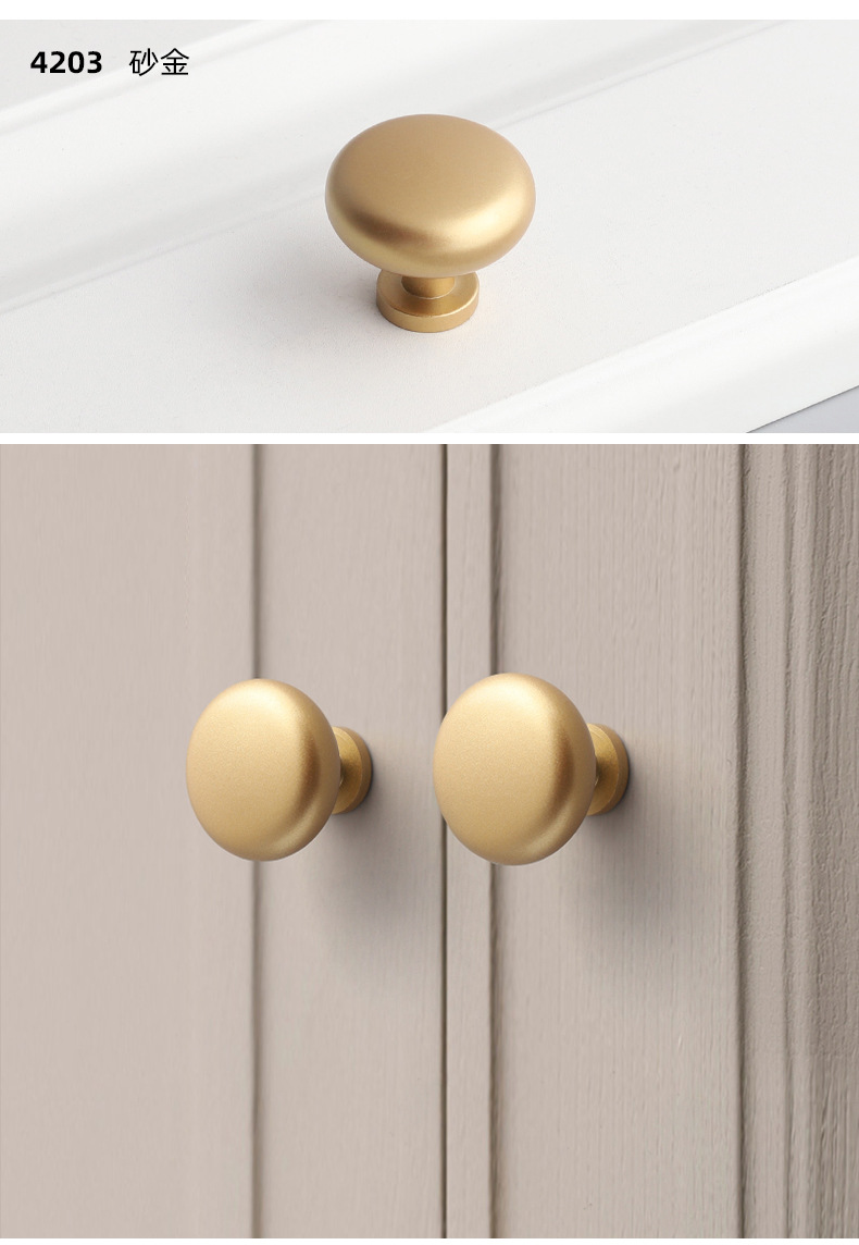 Single-hole round twisted zinc alloy solid thickened light luxury single-grain handle, cabinet, wardrobe drawer, cabinet door, cabinet small handle pic 29