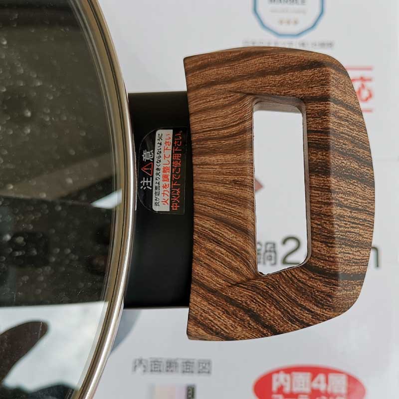 LOVE COOKING Supor Japanese wood-grain tourmaline non-stick soup pot Clay pot Chinese medicine 煲仔饭 20/24/28CM marble pot pic 4