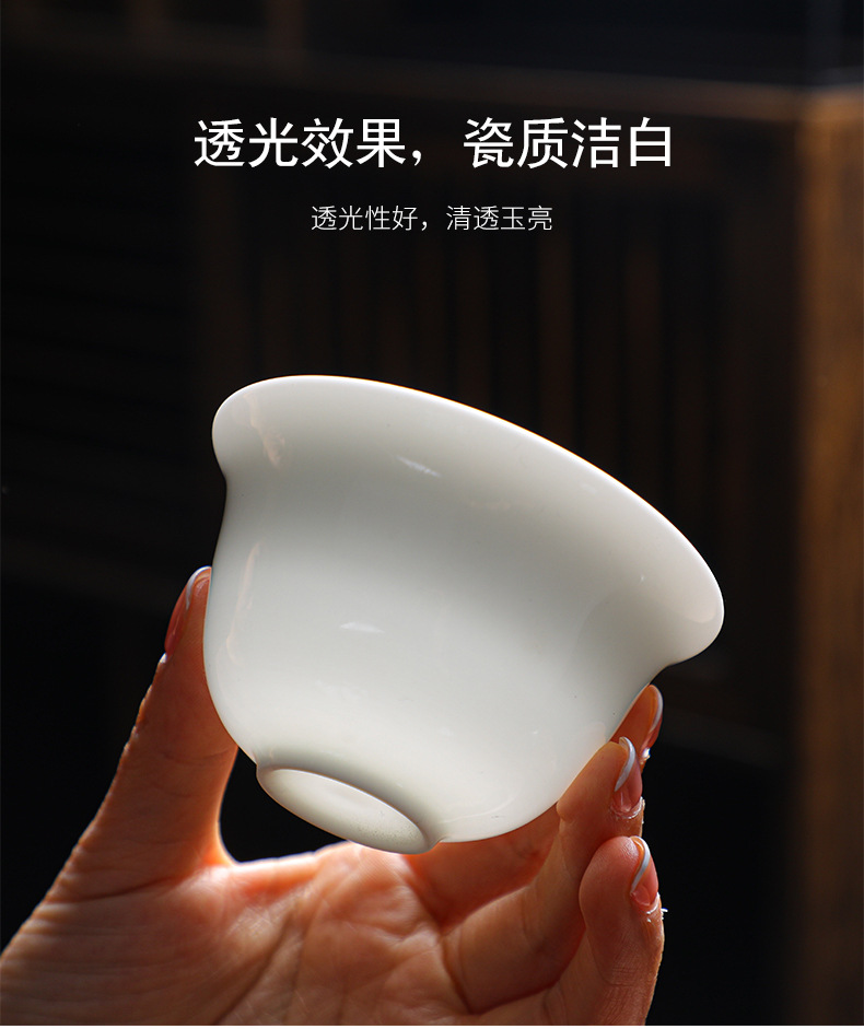 Ceramic travel tea set portable bag, Quick Cup, one pot, three cups, Kung Fu tea set gift set with LOGO printing pic 11