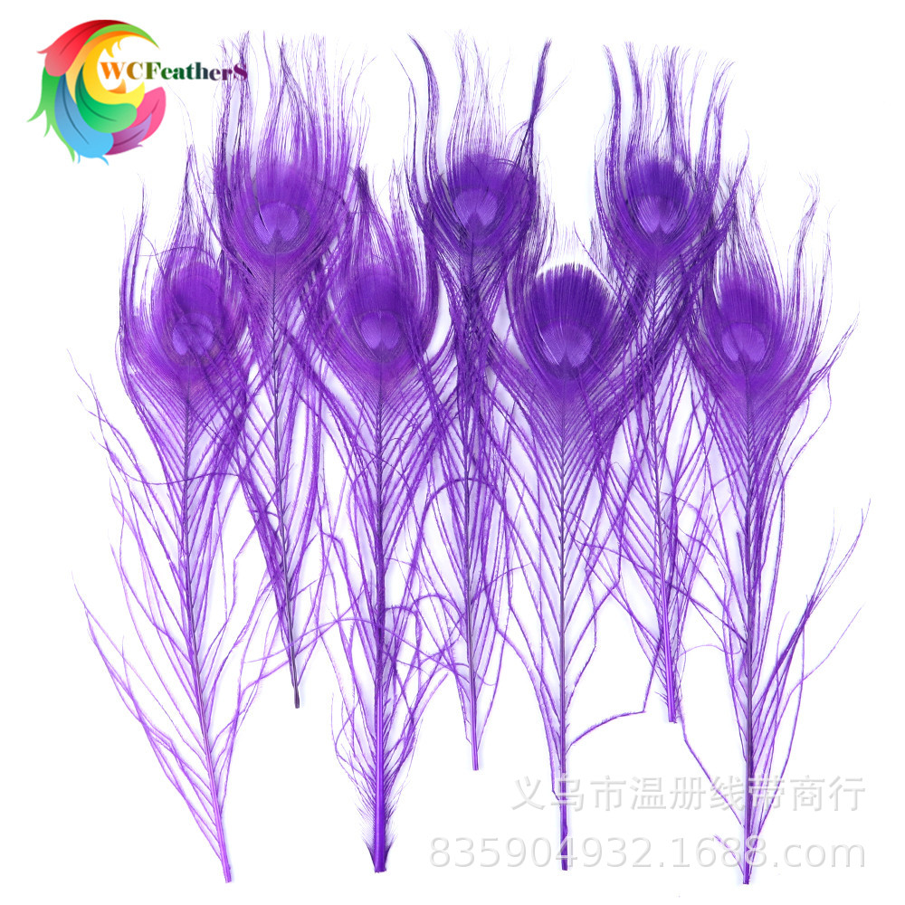 温册厂家直销天然孔雀羽毛DIY家居花瓶装饰婚庆道具新娘胸花材料详情15