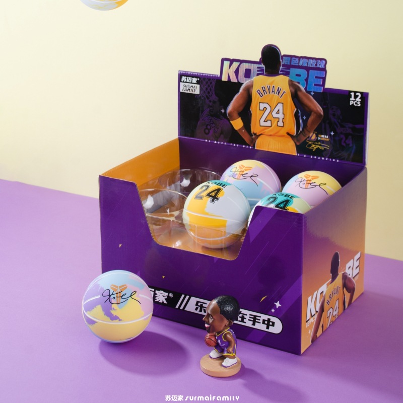 苏迈家卡通迷你篮球高弹性橡胶空心弹力球解压投篮壁球儿童玩具球详情4