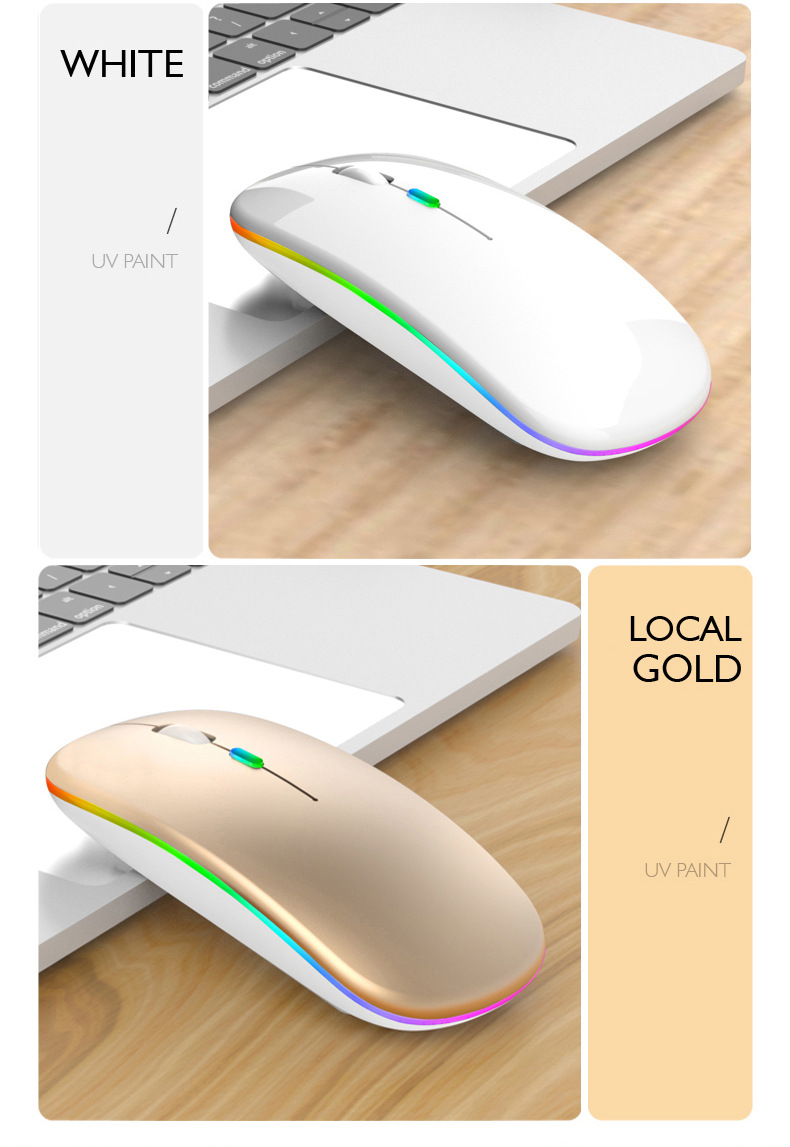 跨境现货 蓝牙充电发光三模无线鼠标Wirelessmouse工厂家批发详情45