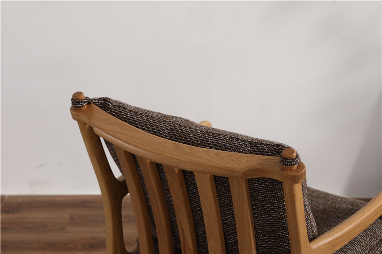 西雅图椅子北欧全实木餐椅单人靠背休闲椅书房扶手椅舒适日式橡木详情16