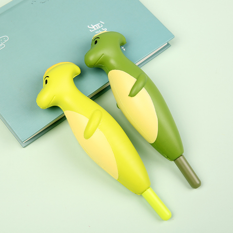 2021 New personalized stress-relieving stationery pen, Japanese-style simple student gel pen, office dinosaur-shaped stationery pen pic 10