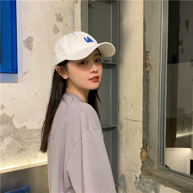 韩国软顶遮阳帽la棒球帽女可调节小标道奇队简约情侣ny鸭舌帽男潮详情19