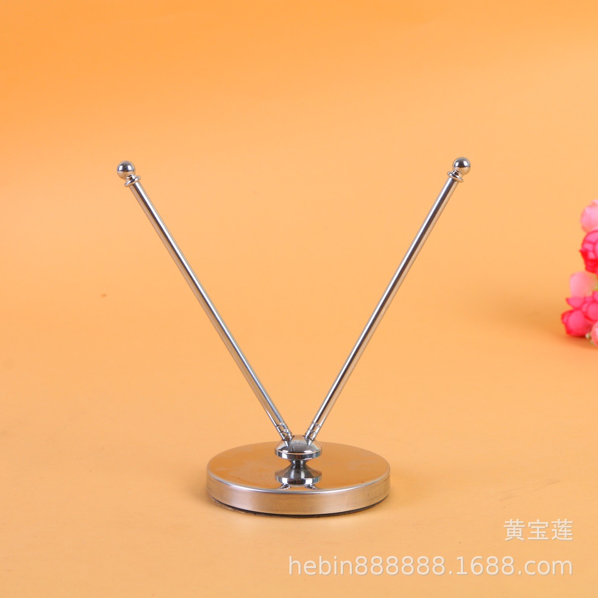 不锈钢V型伸缩车旗架