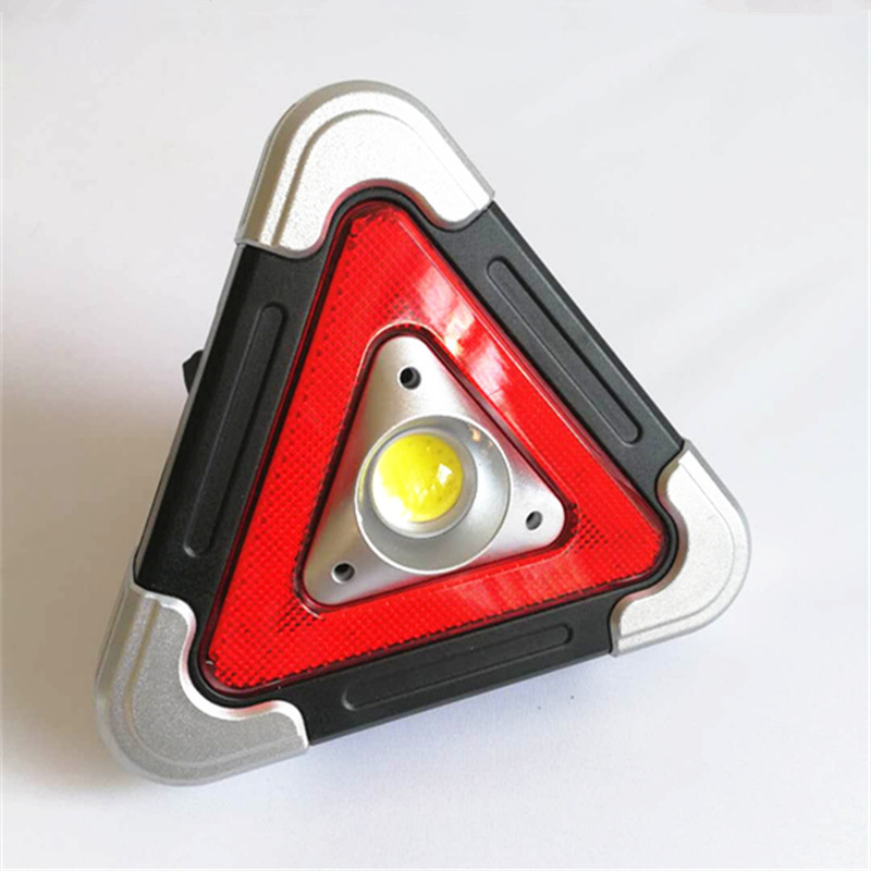 Solar-powered portable floodlight LED multi-functional charging high-intensity triangular warning emergency light pic 14