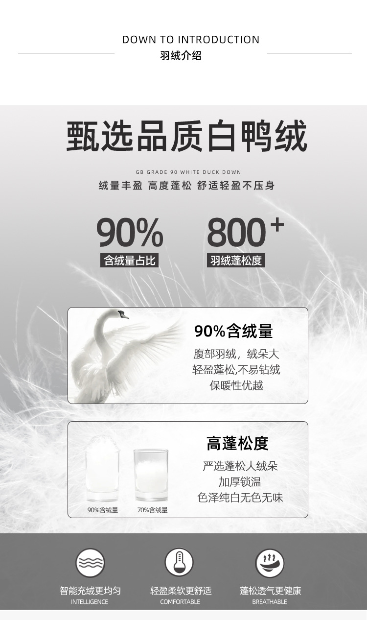 Wholesale of high-end mid-length down jackets for women that reach the knees in 2022, featuring a fashionable design sense and a niche thickened coat pic 9