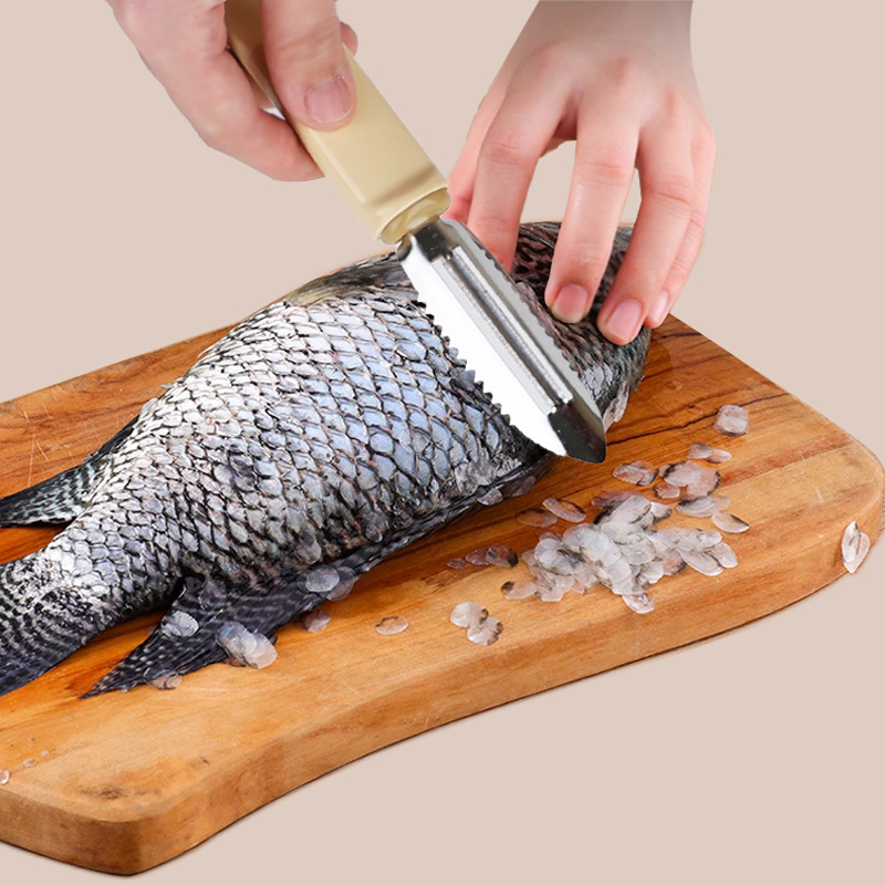 G20小国塑料厂家批发多彩鱼鳞刨塑料2024不锈钢鱼鳞刨削皮器详情5