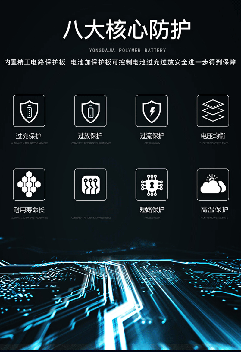 Naite 60204/450mah polymer rechargeable lithium battery with KC certification, fingerprint lock, drone lithium battery pic 4