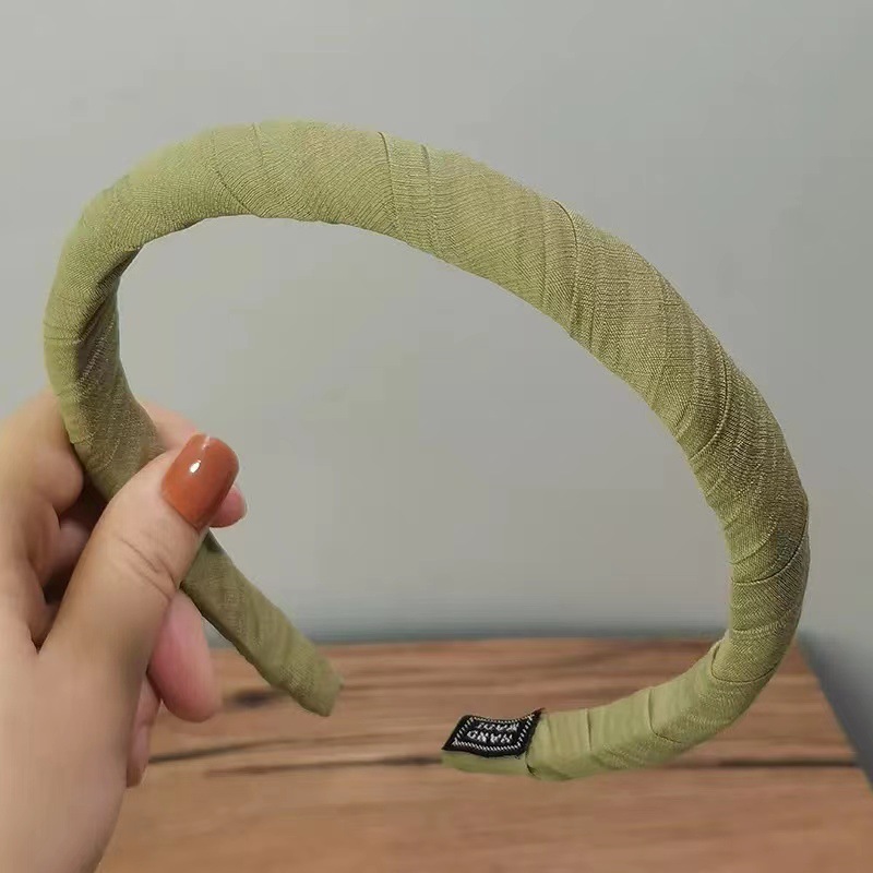 韩国INS咖啡莫兰迪裹布宽边盘发发箍女压发发卡发饰头箍头饰详情9