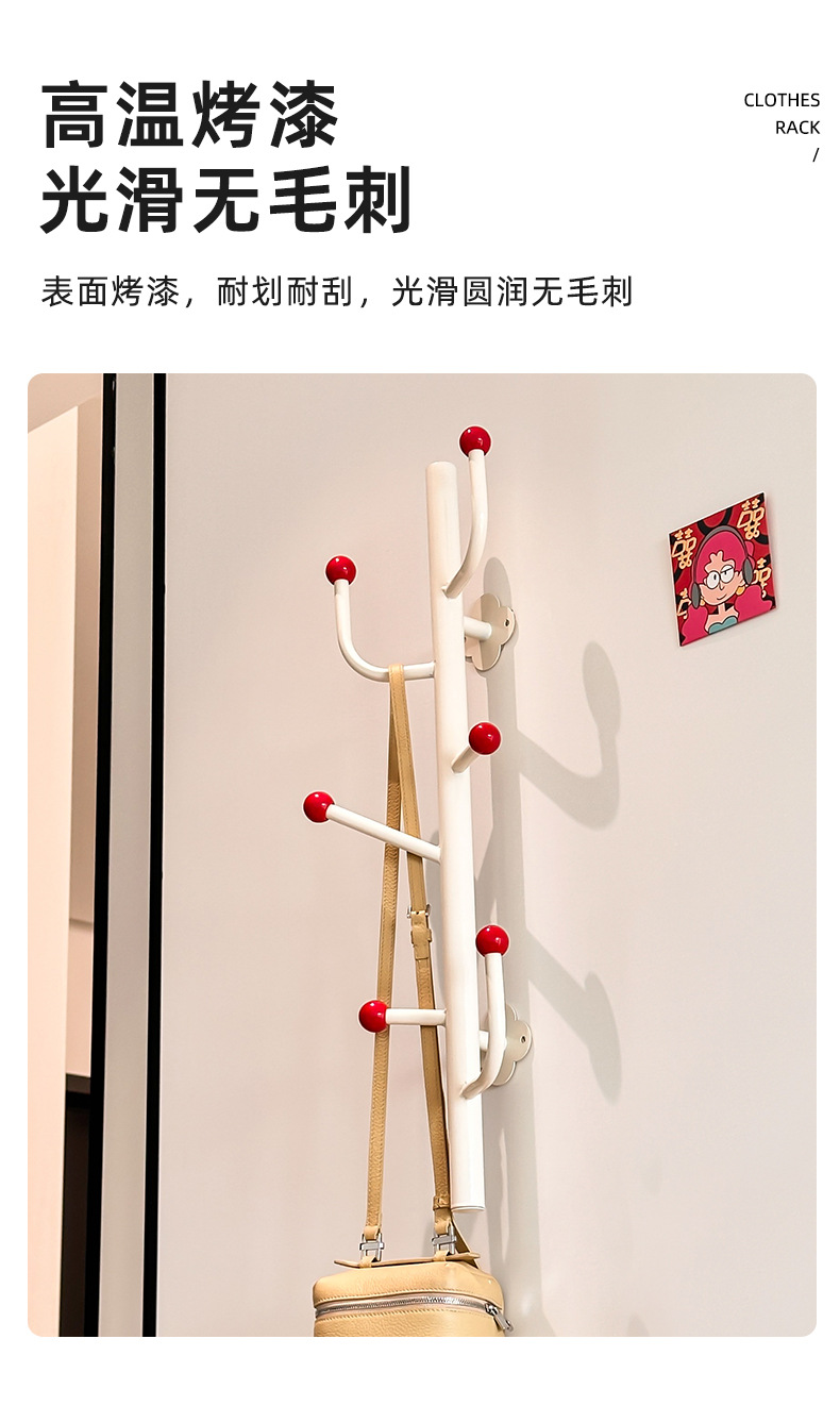 挂衣钩壁挂衣帽架免打孔门后挂钩置物架强力承重免钉无痕衣帽钩子详情13